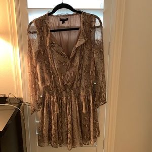 Banana Republic snakeskin print dress